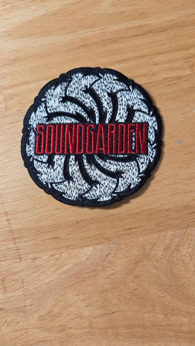 Soundgarden Badmotorfinger Saw Logo Embroidered Patch 3.5" Sew Iron On Grunge